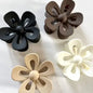 Medium Flower Hair Claw Clips 4 pc. - Neutrals