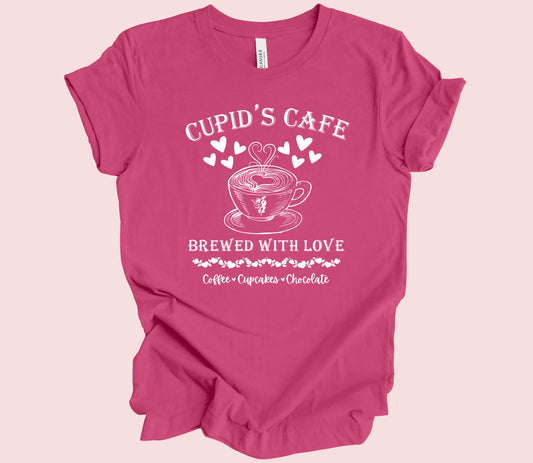 Cupid's Cafe T-Shirt (Berry)